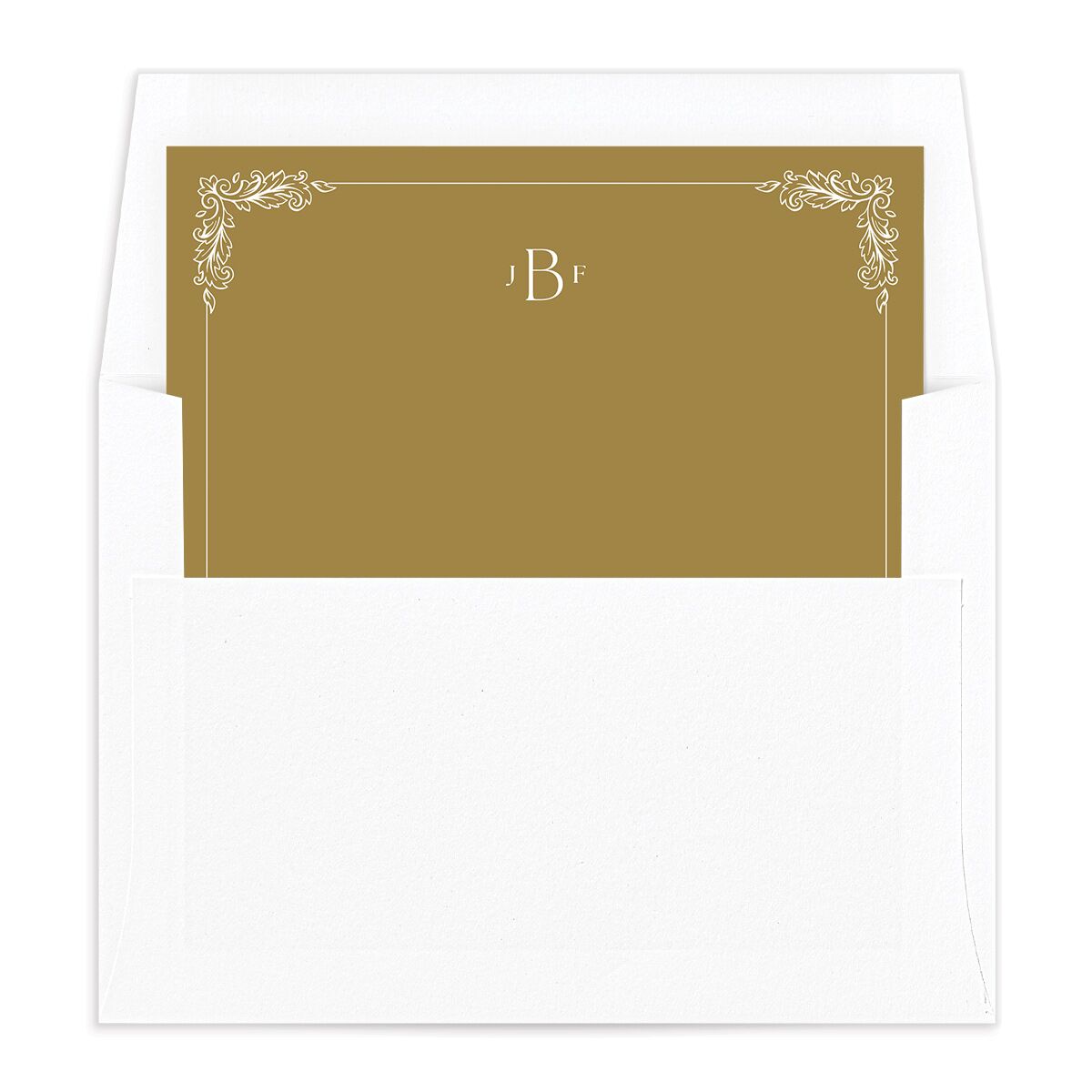 Black Tie Crest Envelope Liners