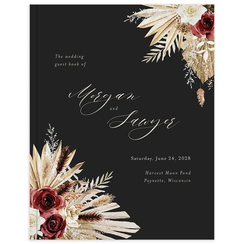 Western Floral Guest Books Licorice