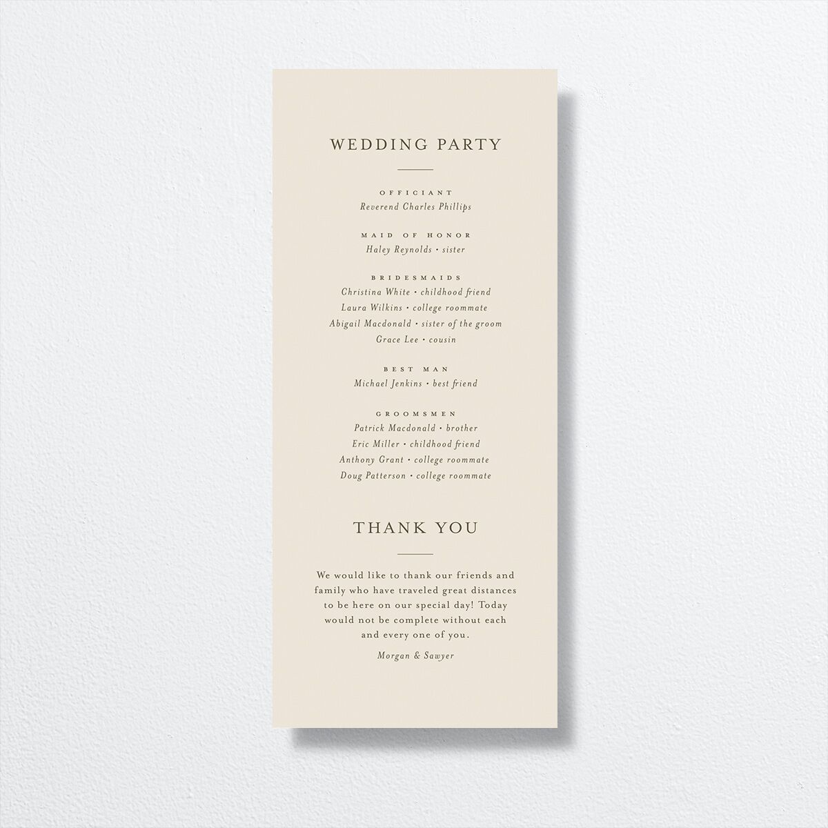 Western Floral Wedding Programs Terracotta Signature