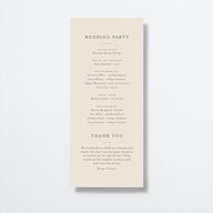 Western Floral Wedding Programs Terracotta Signature