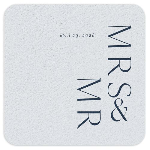 Timeless Elegance Coasters Moody Blue Cardboard Soft Square