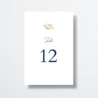 Classic Shell Table Numbers Gold Royal Blue Signature