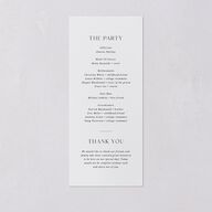 Simple Bohemian Wildflowers Wedding Programs Cotton Signature