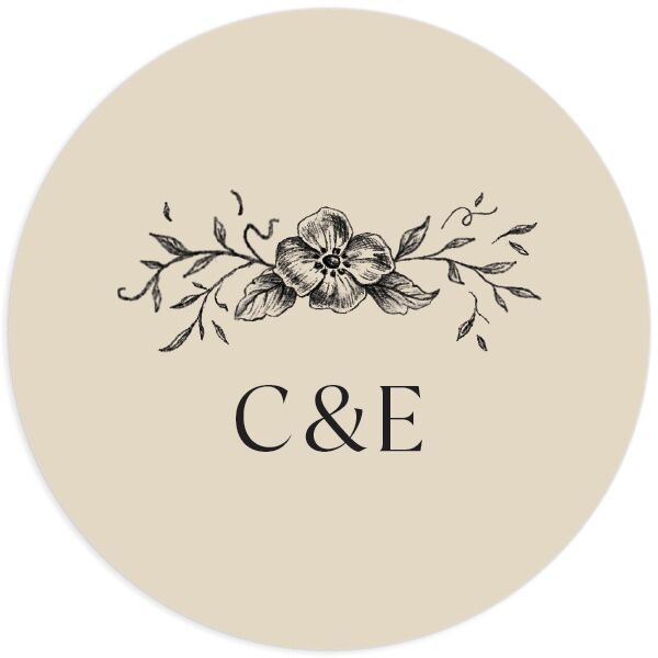 Antique Victorian Wedding Stickers