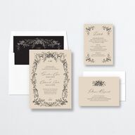 Antique Victorian Wedding Invitations Sand Signature No Standard