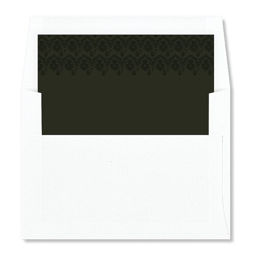 Dark Gothic Roses Envelope Liners Dark Green Standard