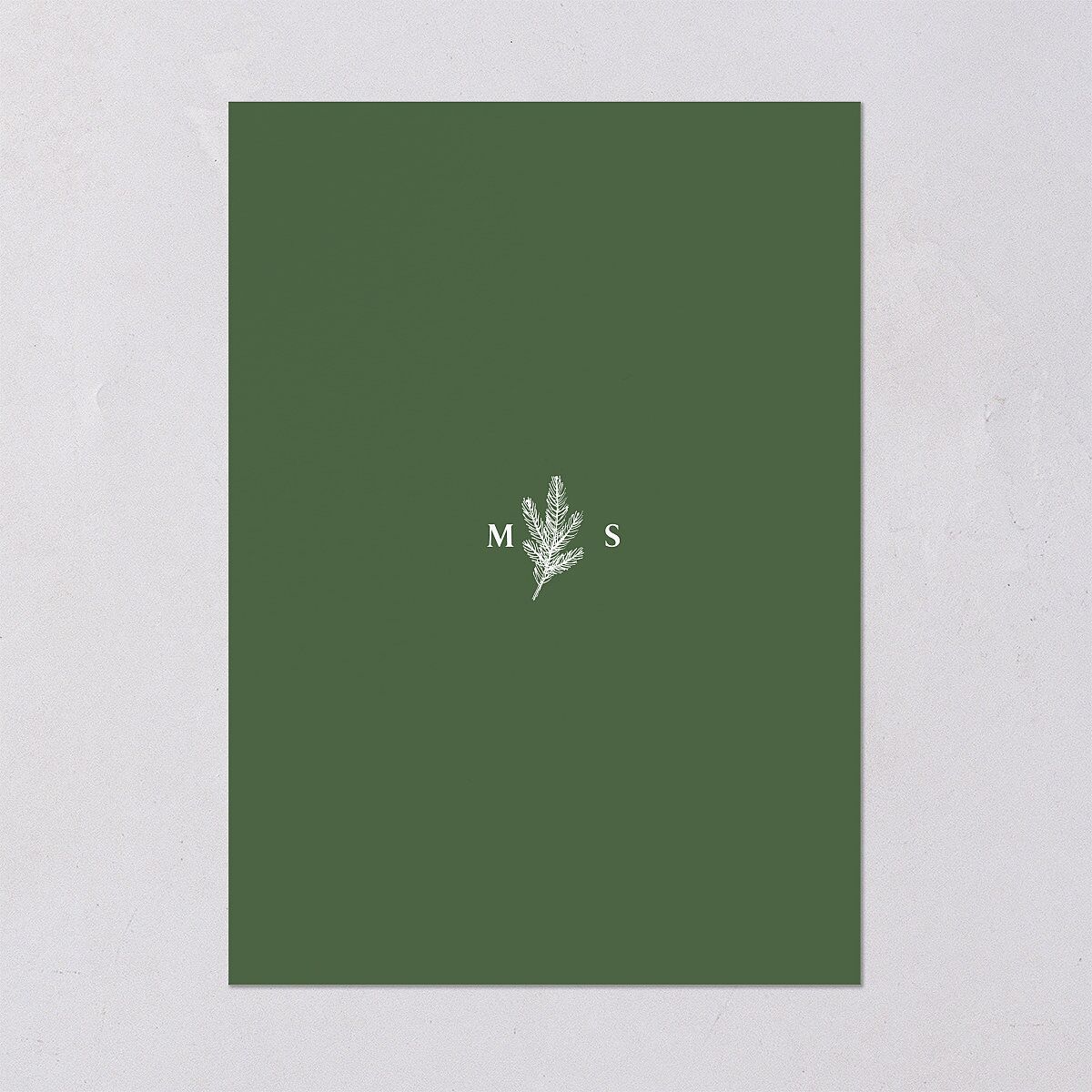 Etched Mountains Rehearsal Dinner Invitations Hunter Green Signature Blank Standard