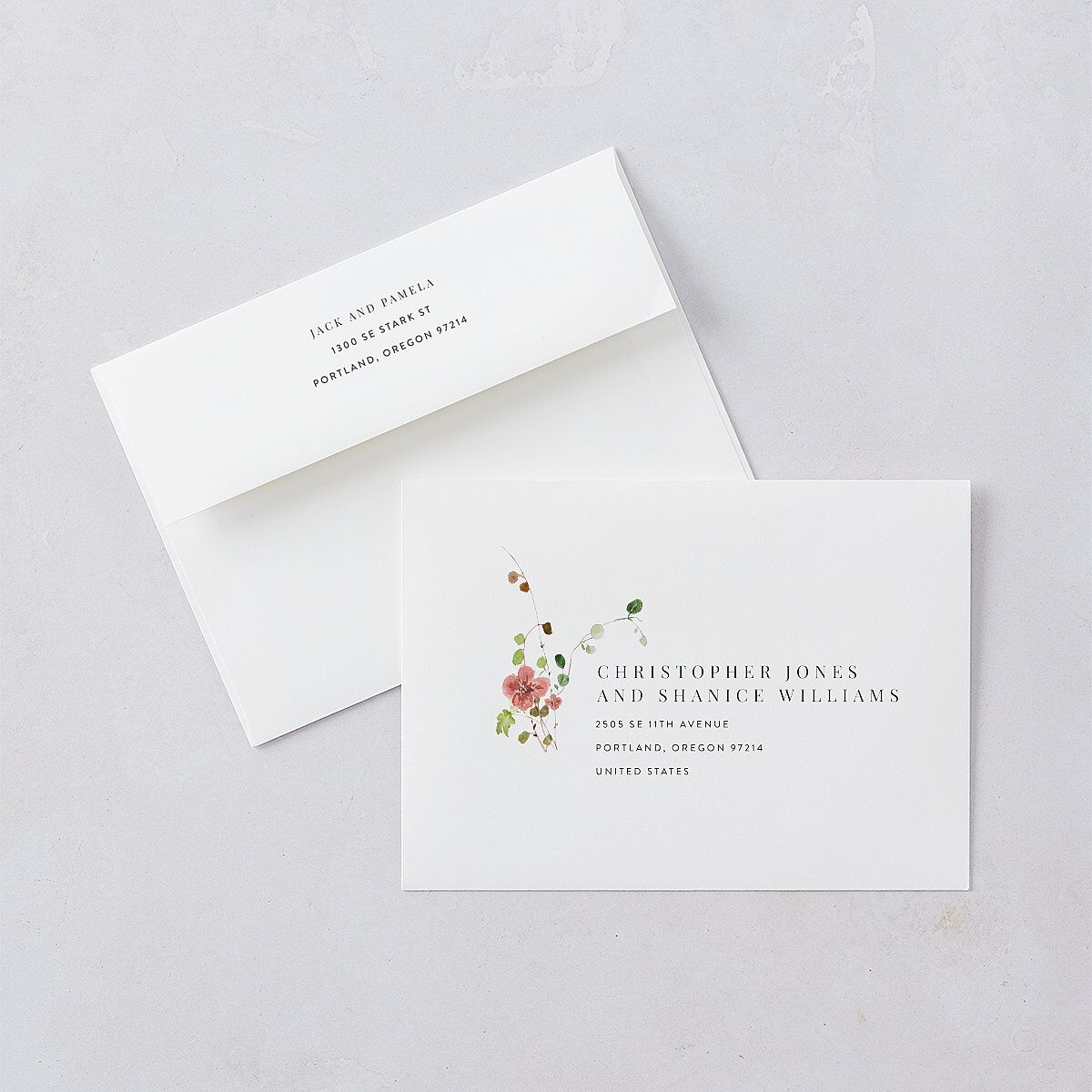 Glistening Wildflower Bridal Shower Invitations Soft Peach Signature Blank Standard