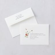 Glistening Wildflower Bridal Shower Invitations Soft Peach Signature Blank Standard