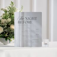 The Night Before Mirrored Acrylic Bar Tabletop Sign Small Midnight Mirrored Acrylic S Standard Tabletop Bar