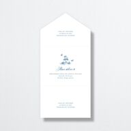 Elegant Antique Toile Frame All-in-One Wedding Invitations by Bridgerton Cruise Signature Light Both Recipient and Return Addresses No