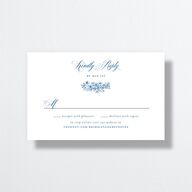 Elegant Antique Toile Frame All-in-One Wedding Invitations by Bridgerton Cruise Signature Light Both Recipient and Return Addresses No