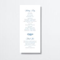 Elegant Antique Toile Frame Wedding Programs by Bridgerton Cruise Signature