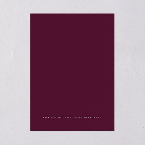Double Frame Wedding Invitations Gold Bordeaux Signature Blank No Standard