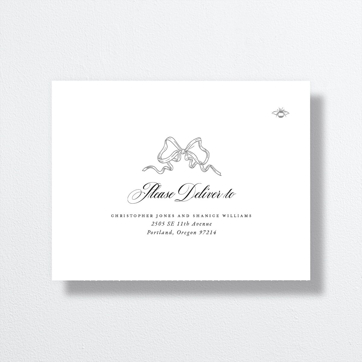 Rose Garden Crest All-in-One Wedding Invitations by Bridgerton — view 5