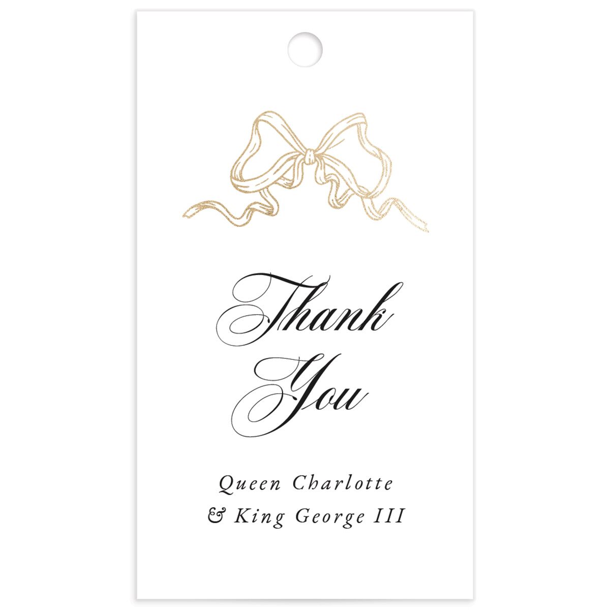 Rose Garden Crest Favor Gift Tags by Bridgerton