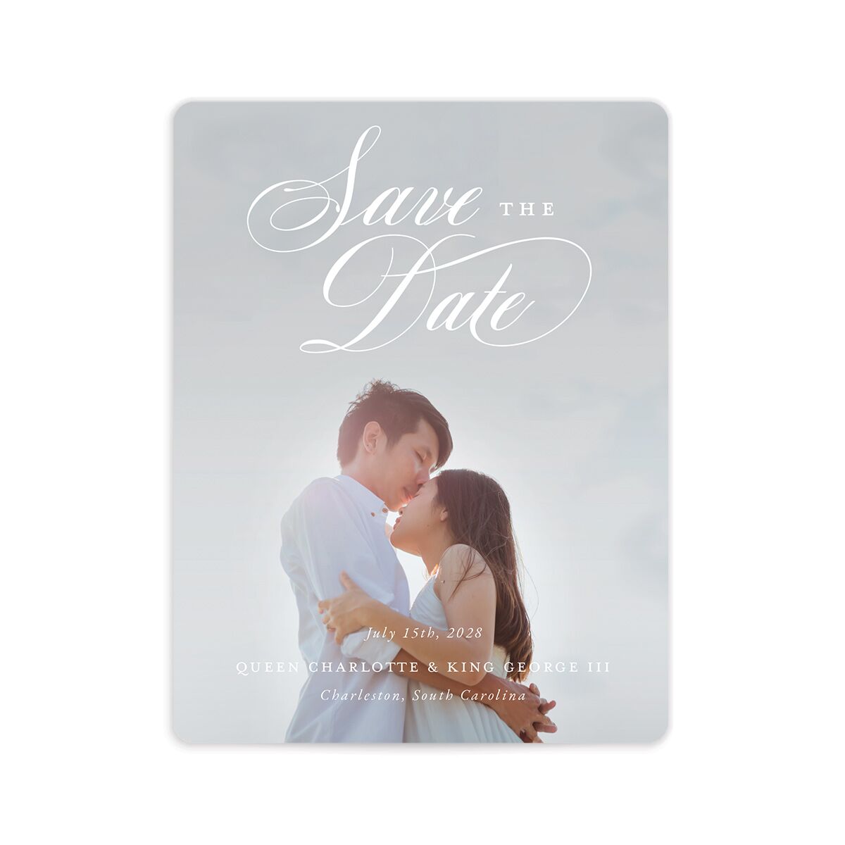 Rose Garden Crest Save The Date Magnets by Bridgerton
