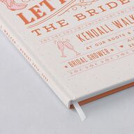 Boots and Bubbly Western I Do BBQ Bridal Shower Guest Books Soft Peach