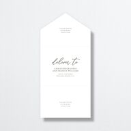 Romantic Photo All-in-One Wedding Invitations Hunter Green Signature Light Both Recipient and Return Addresses No