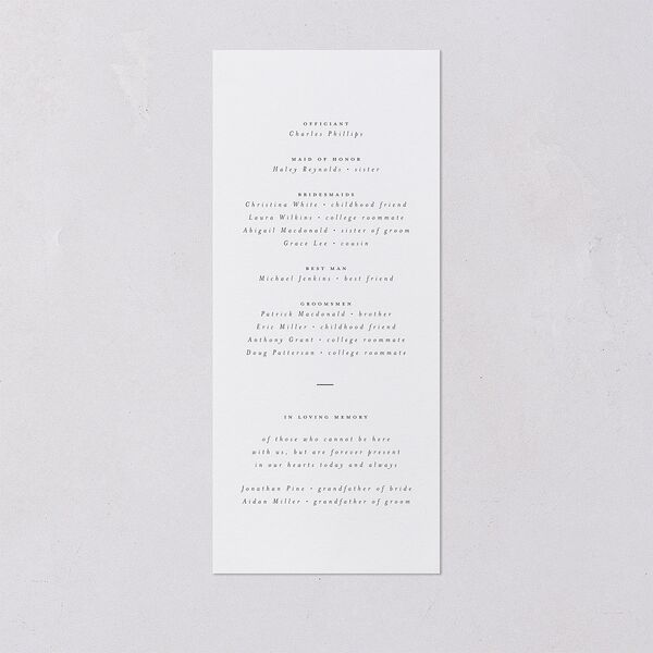 Glistening Garden Wedding Programs Gold Linen Signature