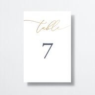 Gilded Photo Table Numbers Gold Midnight Navy Signature