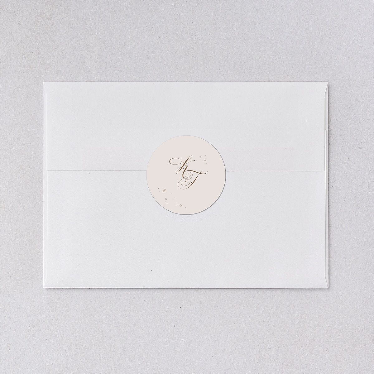 Once Upon a Time Wedding Stickers Linen Circle