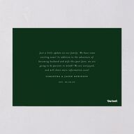 Just Married Christmas Holiday Cards Gold Jewel Red Signature