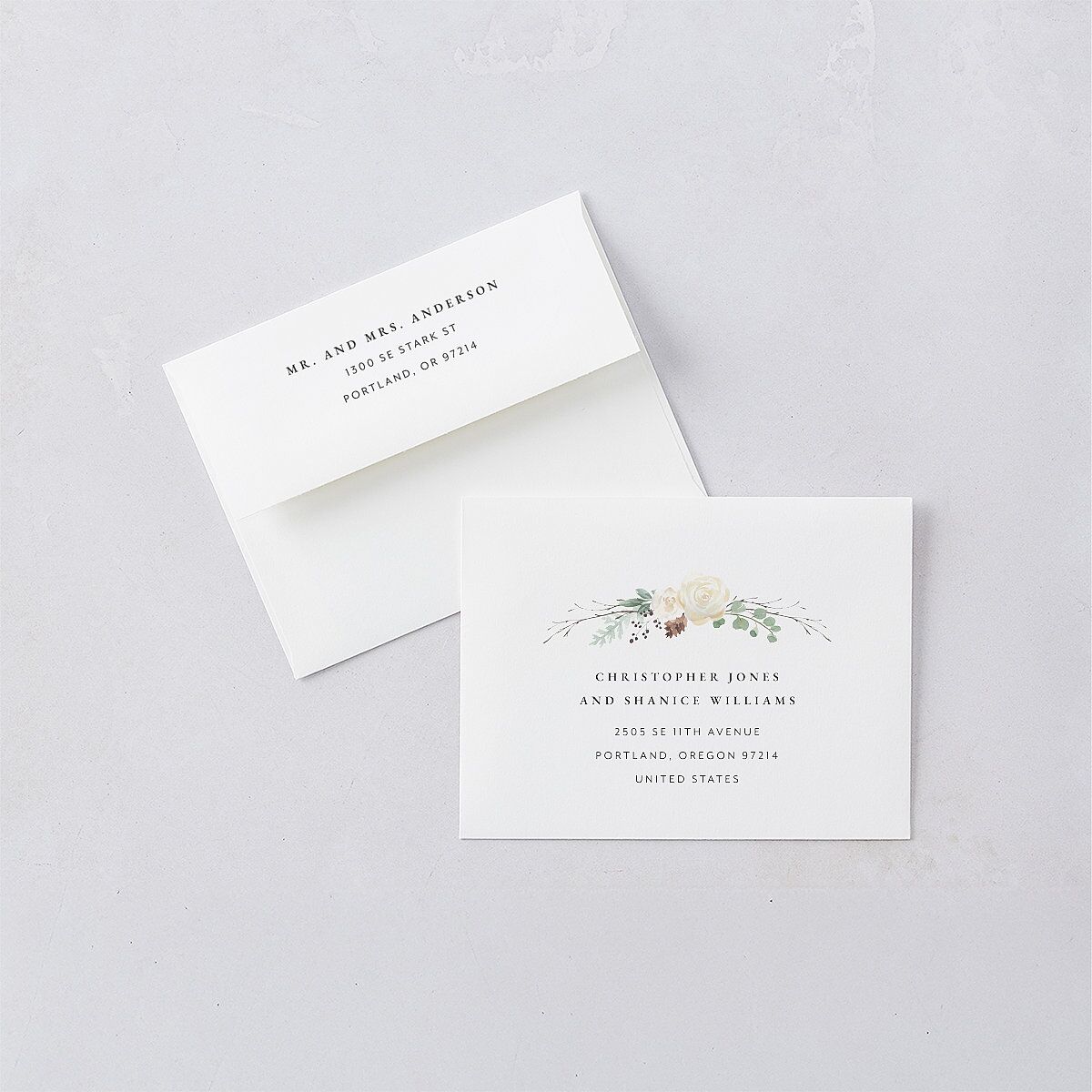 Rustic Botanical Thank You Cards Thyme