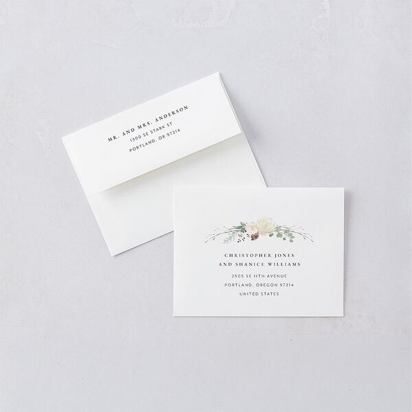 Rustic Botanical Thank You Cards Thyme