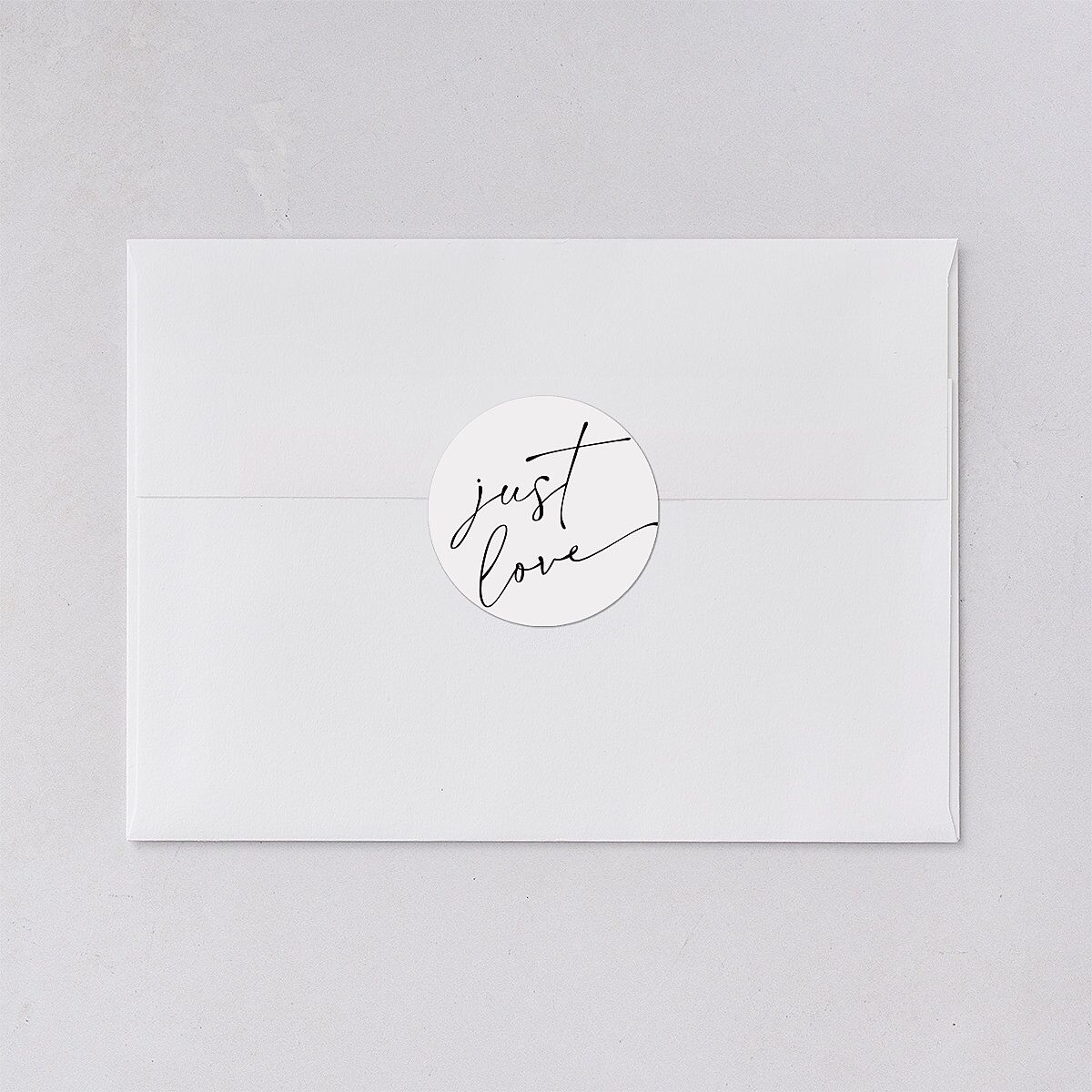 Nothing Fancy Wedding Stickers Pure White Circle