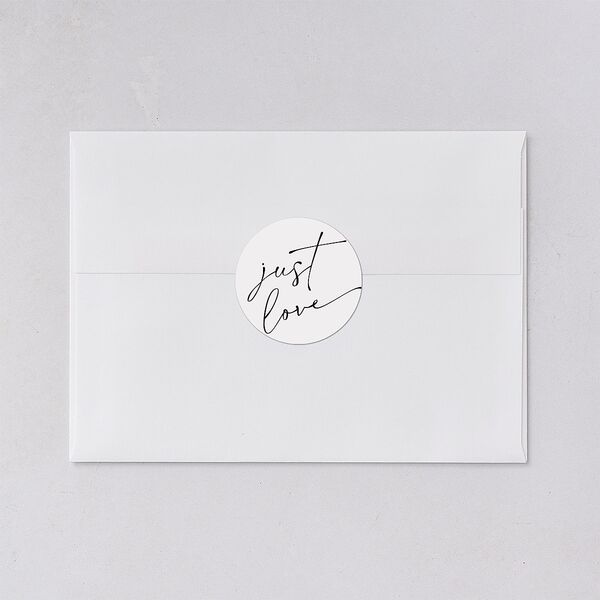 Nothing Fancy Wedding Stickers Pure White Circle