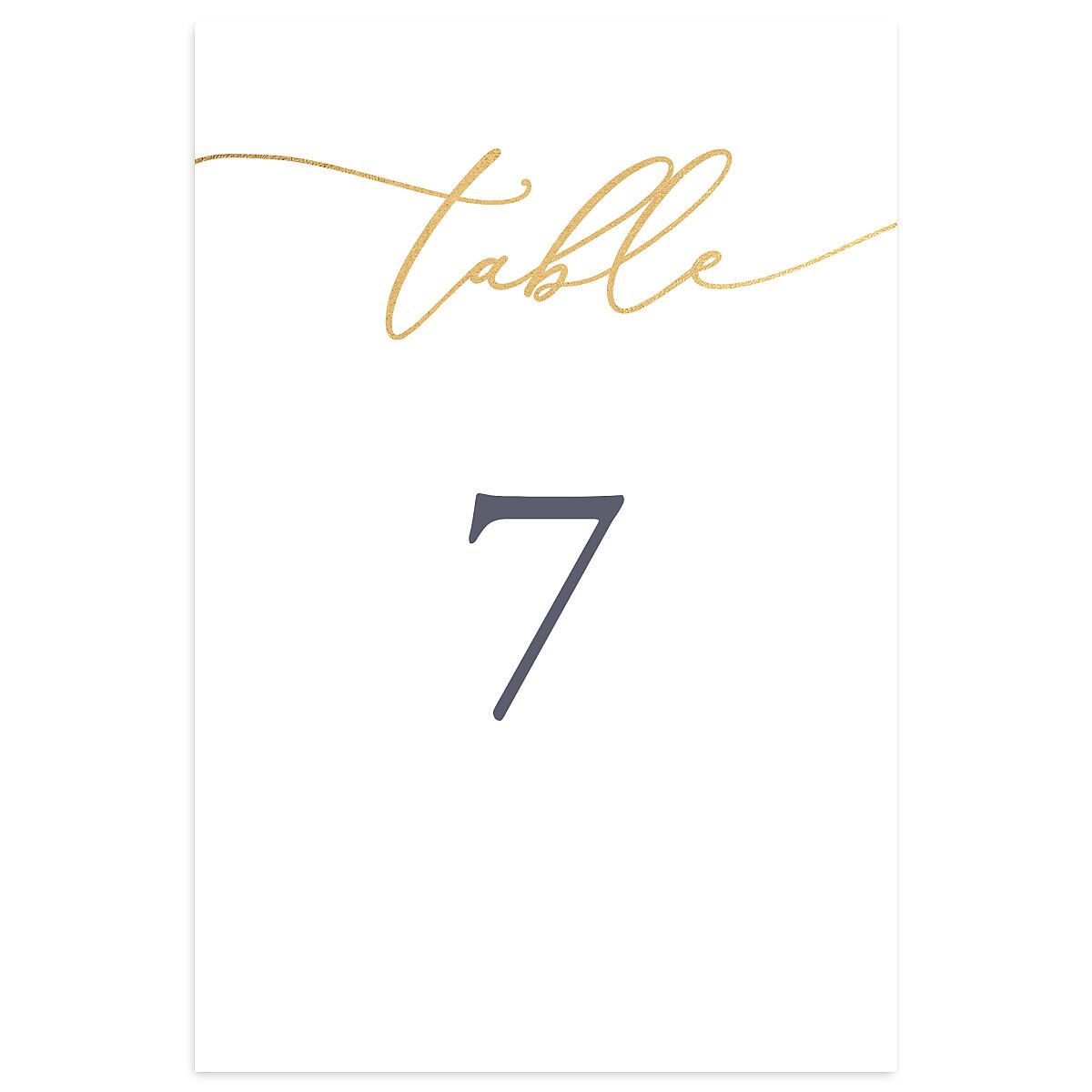 Gilded Photo Table Numbers