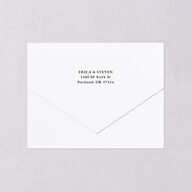Minimalist Photo Frame Foil All-in-One Wedding Invitations Pure White Signature Light Both Recipient and Return Addresses No