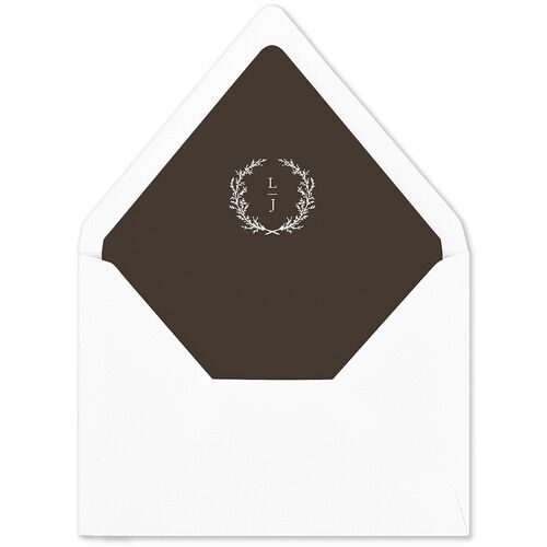 Branches Monogram Euro Envelope Liners Sepia Luxe