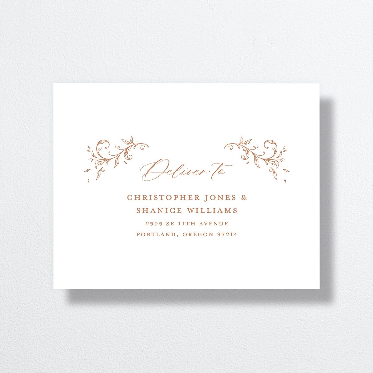 Dark Vintage Fantasy All-in-One Wedding Invitations Midnight Signature Light Both Recipient and Return Addresses No