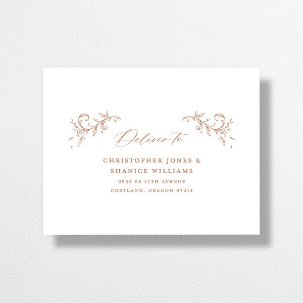 Dark Vintage Fantasy All-in-One Wedding Invitations Midnight Signature Light Both Recipient and Return Addresses No