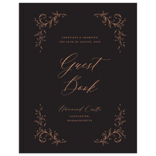 Dark Vintage Fantasy Guest Books Midnight