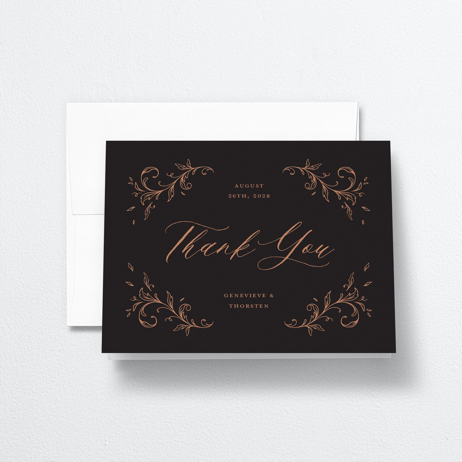 Dark Vintage Fantasy Thank You Cards — view 1