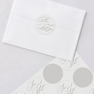 Rustic Branches Wedding Stickers Biscotti Sticker