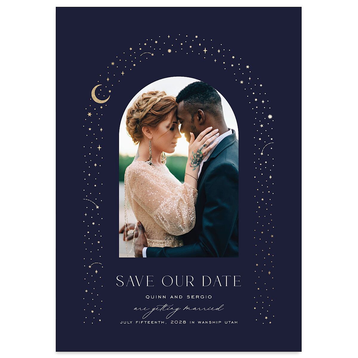 Celestial Arch Save The Date Cards