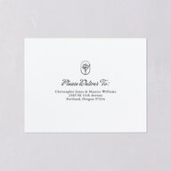 Vintage Romantic Photo All-in-One Wedding Invitations Medieval Grey Signature Light Both Recipient and Return Addresses No