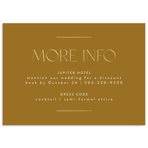 Windows Wedding Enclosure Cards Gold Umber Signature Standard