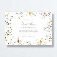 Dainty Wildflowers Bridal Shower Invitations Sunflower Signature Standard