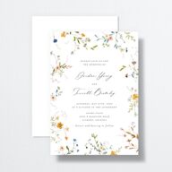 Dainty Wildflowers Wedding Invitations Sunflower Signature No Standard