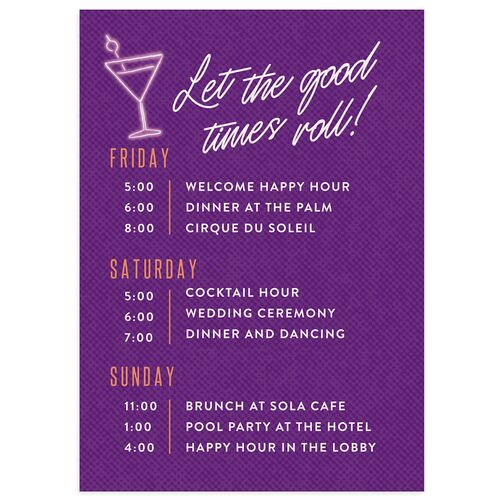 Las Vegas Love Wedding Enclosure Cards Pinot Signature
