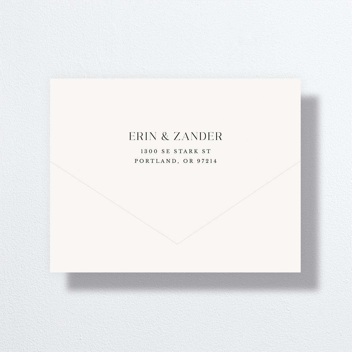 Simple Bohemian Wildflowers All-in-One Wedding Invitations Cotton No Signature Light Both Recipient and Return Addresses