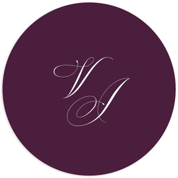 Formal Opulent Frame Wedding Stickers