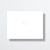 Simple Editorial Photo All-in-One Wedding Invitations Pure White Signature Light Both Recipient and Return Addresses No