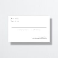 Simple Editorial Photo All-in-One Wedding Invitations Pure White Signature Light Both Recipient and Return Addresses No