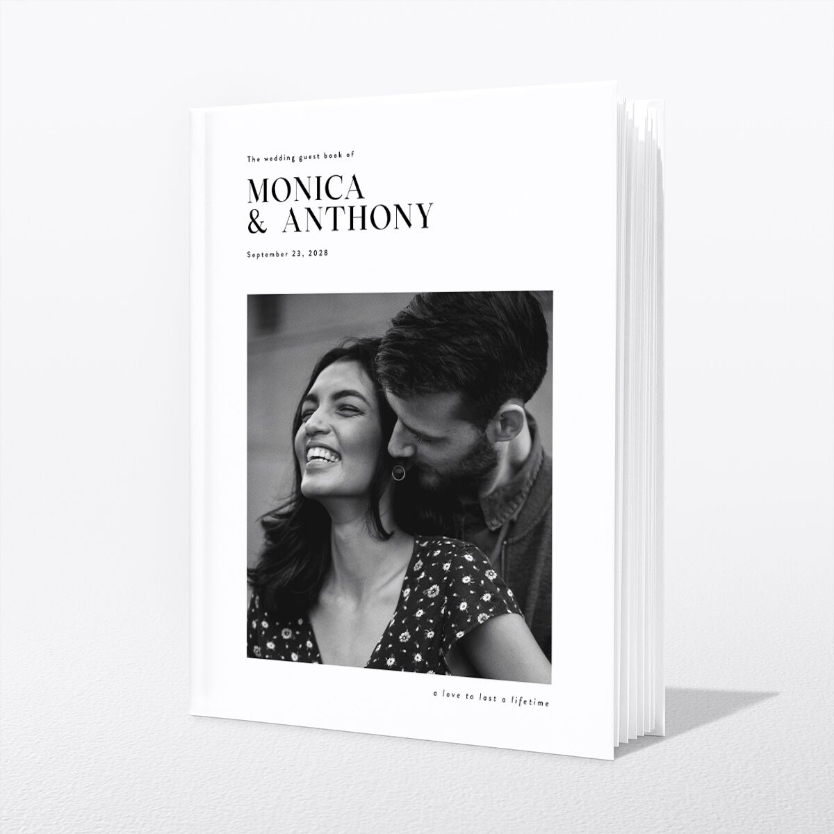 Simple Editorial Photo Guest Books Pure White